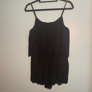 Saks Fifth Ave Black Romper